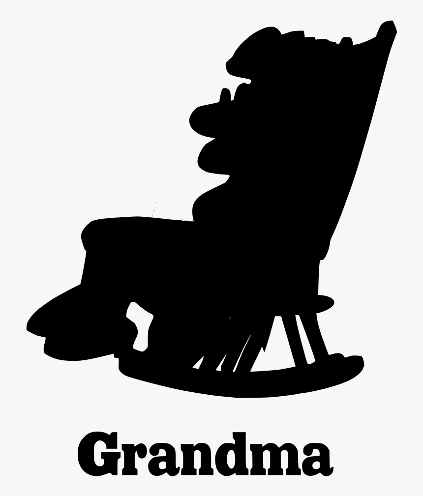 Grandmother Sitting On Rocking Chair, HD Png Download