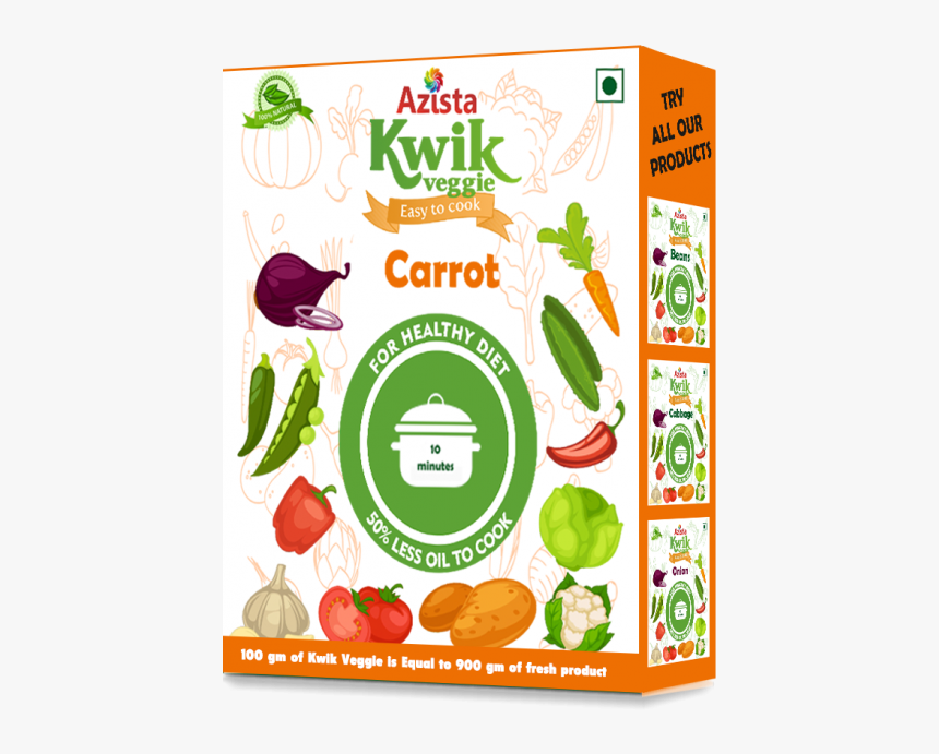 Kwikveggie Dehydrated Carrots - Vegetable, HD Png Download