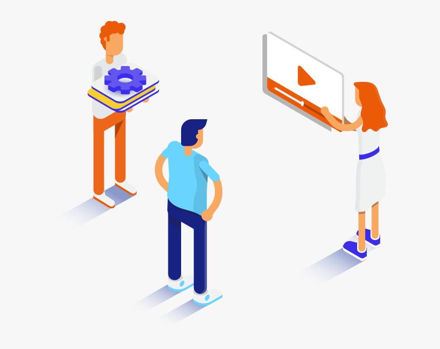 Webbgenie-bannerimg - Digital Marketing Isometric, HD Png Download