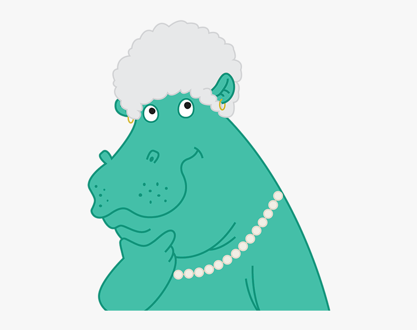 Hippo-grandma, HD Png Download