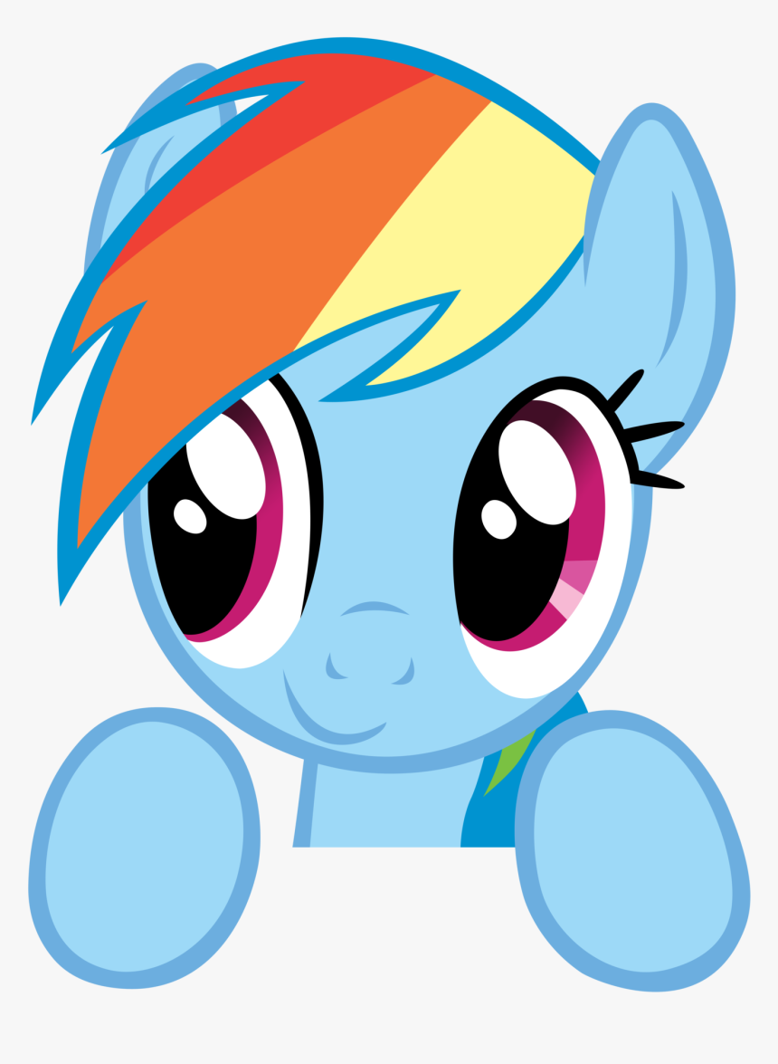 Image Of Rainbow Dash Head Clipart - Friendship Is Magic Rainbow Dash, HD Png Download