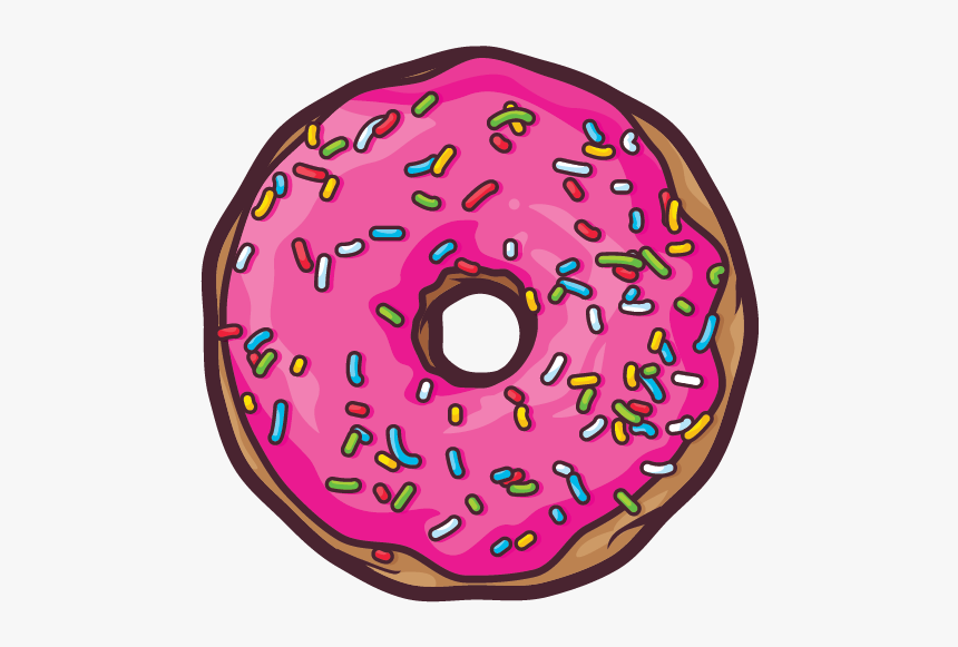 Donuts Vector Draw - Simpsons Donuts Png, Transparent Png