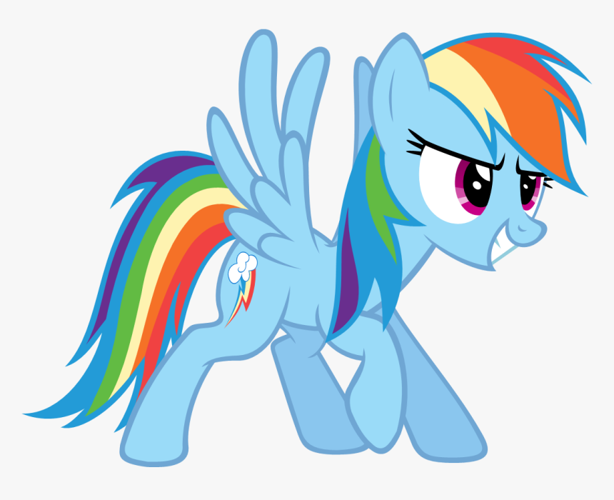 Transparent Confident Clipart - Pony Friendship Is Magic Rainbow, HD Png Download