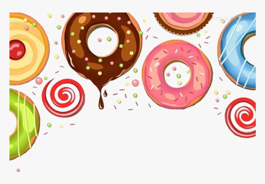 Doughnut Chocolate Dessert Cake - Donut Birthday Invitation Template, HD Png Download