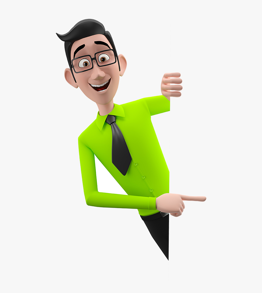 Picture Of Teacher Png - 3d Cartoon Character Png, Transparent Png