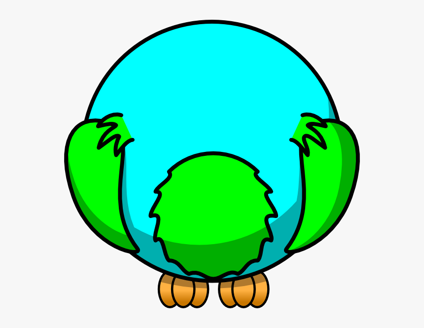 Owl Butt Svg Clip Arts - Cartoon Bird Colouring Pages, HD Png Download