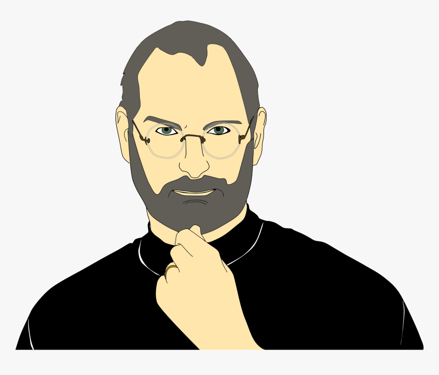 Steve Jobs Portrait Clip Arts - Steve Jobs Clipart Png, Transparent Png