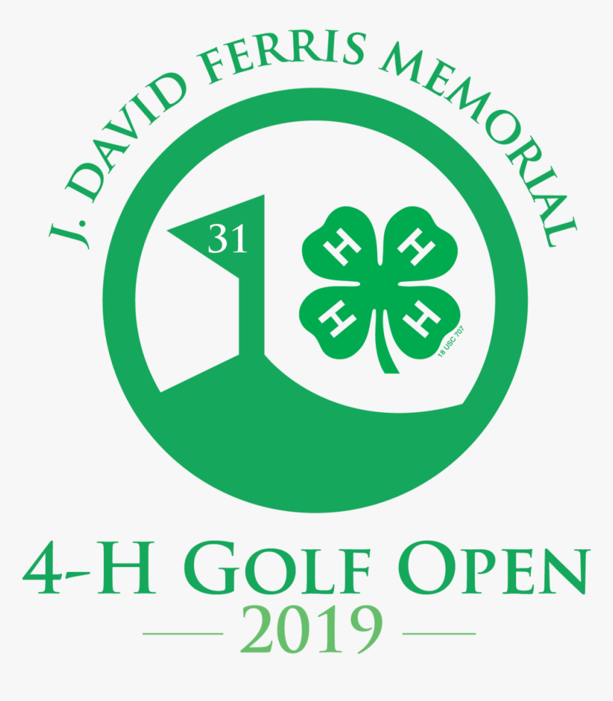 Golf Tourney 2019 Logo - 4 H Clover, HD Png Download