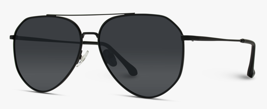 Modern Polarized Aviator Sunglasses, Black Lens Polarized - Ray Ban Blaze Round, HD Png Download