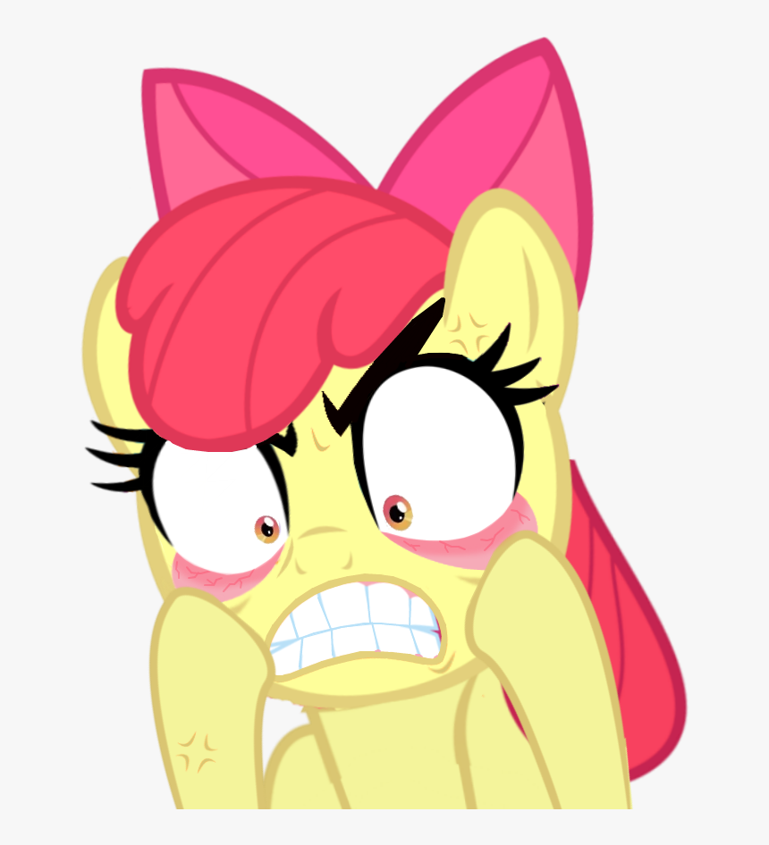 Drawn Anger Gritted Tooth - Apple Bloom Angry, HD Png Download