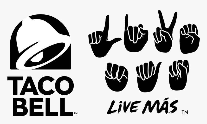 Taco Bell Live Mas Logo Png Royalty Free Stock - Taco Bell Live Mas Png, Transparent Png