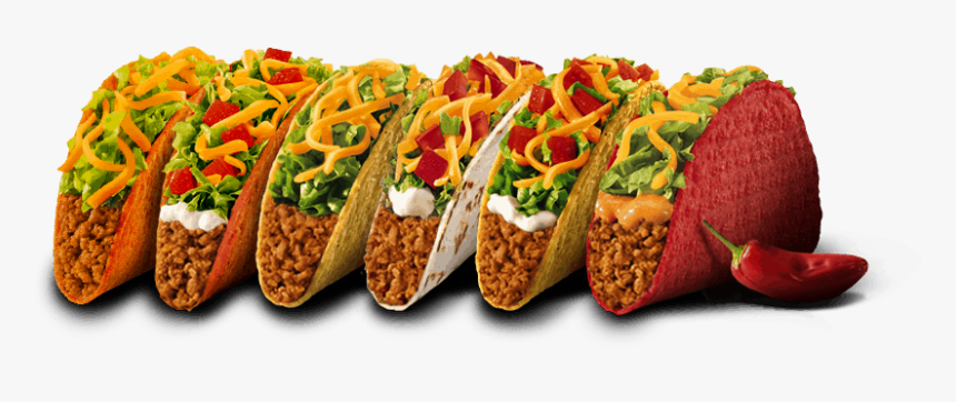 Taco Bell Png - Taco Bell Tacos Transparent, Png Download