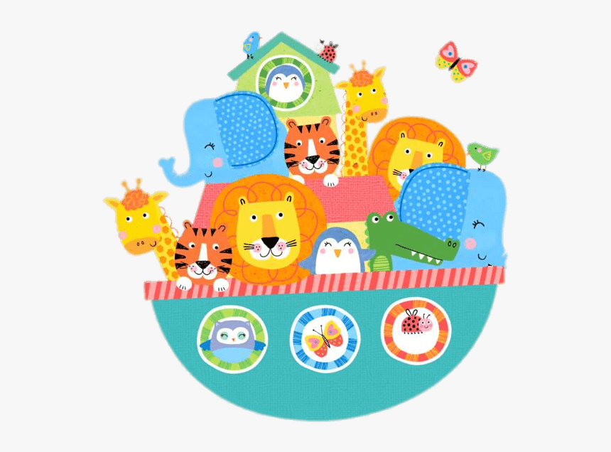 Noah S Ark Drawing - Noah's Ark Cartoon Drawing, HD Png Download