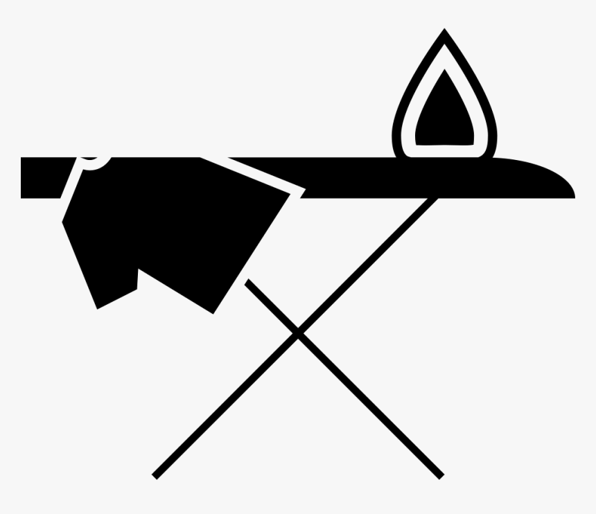 Ironing Board With Cloth - Iron And Ironing Board Icon, HD Png Download