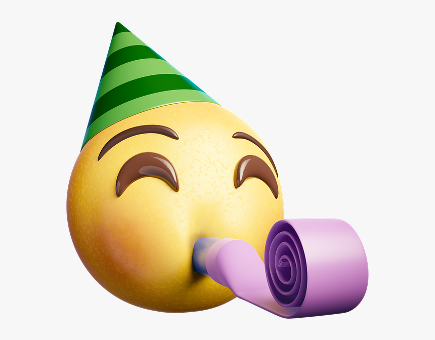 Emoji, Smiley, Party, Emoticon, Emotion, Happy - Vipkid Mock Class Props, HD Png Download