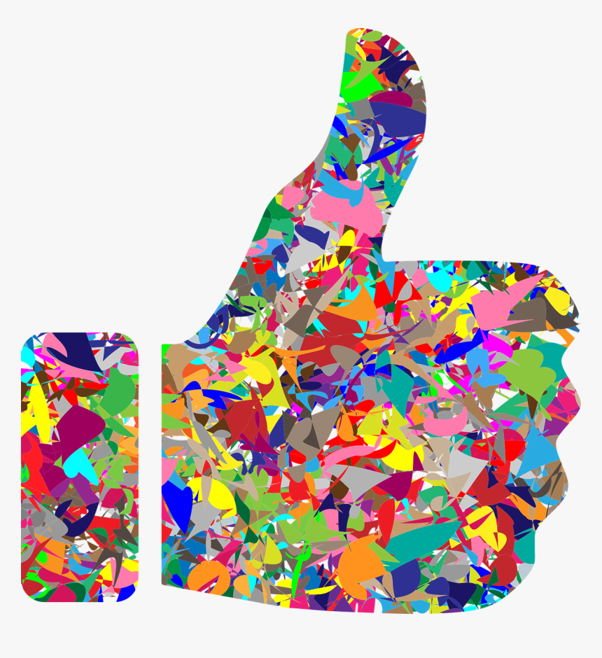 Confetti,party Supply,thumb Signal - Art Thumbs Up, HD Png Download