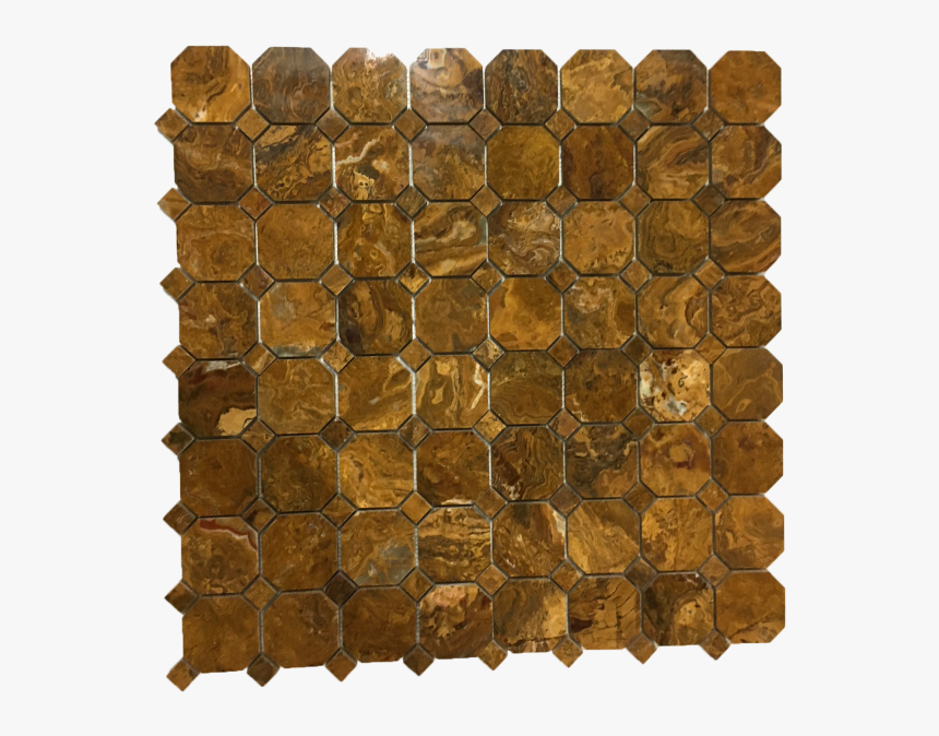 Polished Multi Brown Onyx Octagon With Multi Brown - Stone Wall, HD Png Download