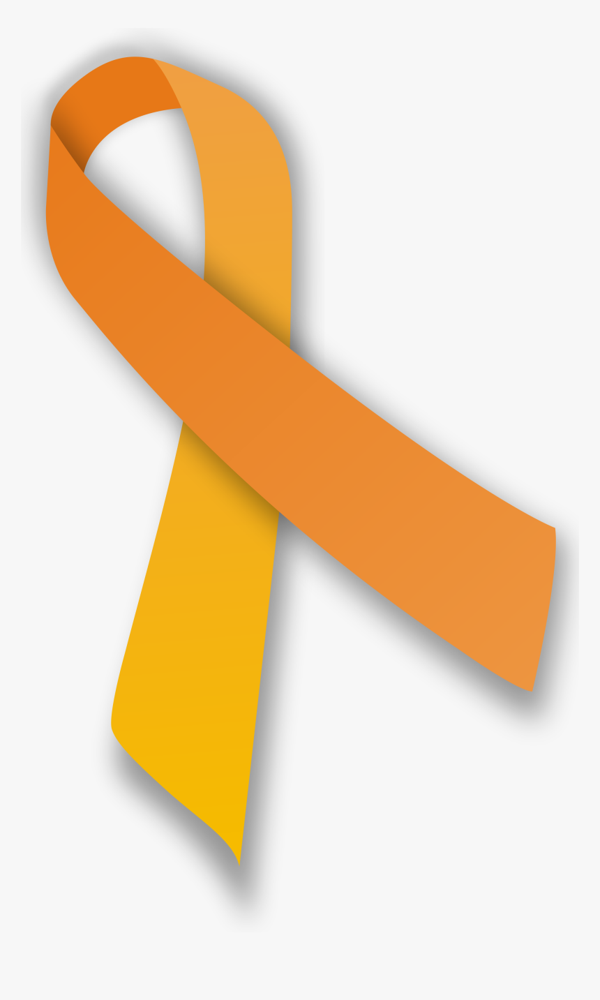 Orange Ribbon Png - Self Harm Awareness Day, Transparent Png