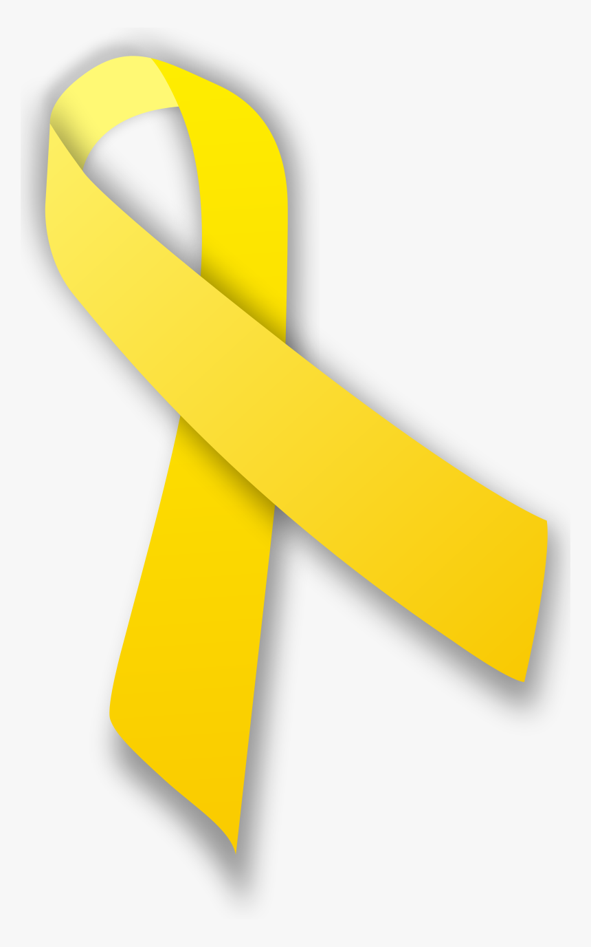 Yellow Ribbon Svg Yellow Ribbon Png, Transparent Png , Transparent