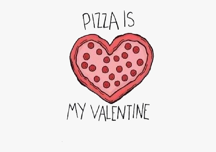 Pizza, Valentine, And Love Image - Heart Pizza Clip Art, HD Png Download
