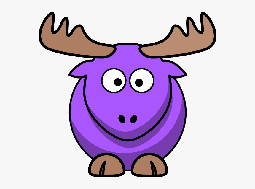 Download Purple Moose Cartoon Svg Clip Arts Moose Animated Hd Png Download Transparent Png Image Pngitem