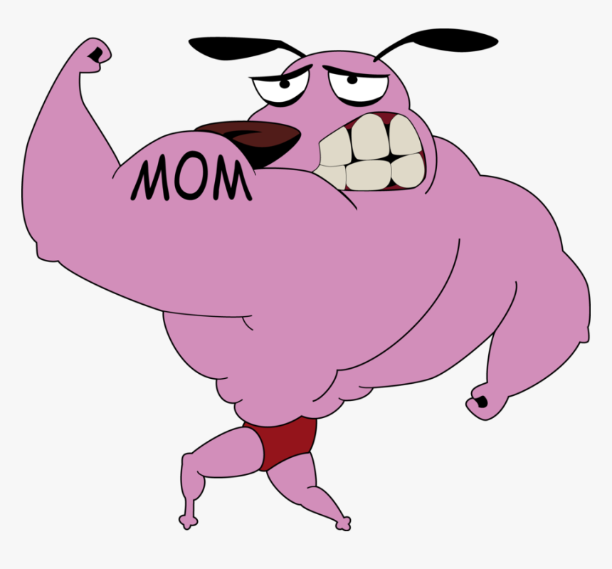 Transparent Puddle Clipart - Courage The Cowardly Dog Flexing, HD Png Download