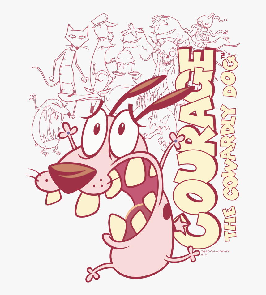 Courage The Cowardly Dog Scared, HD Png Download
