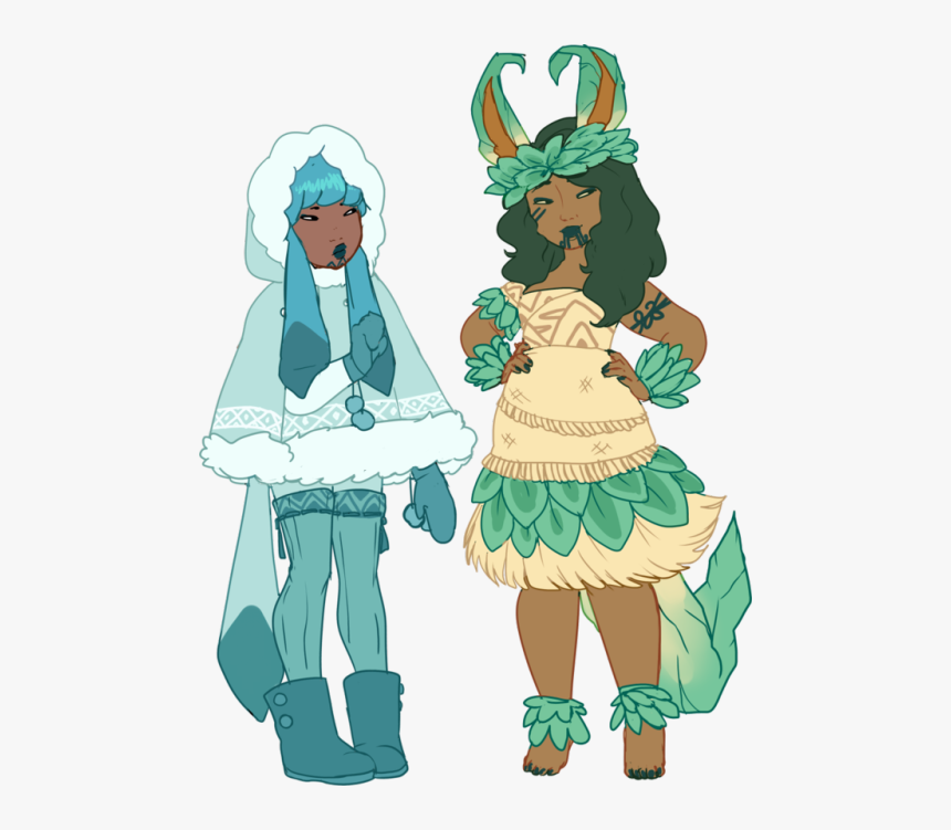 Glaceon Gijinka, HD Png Download