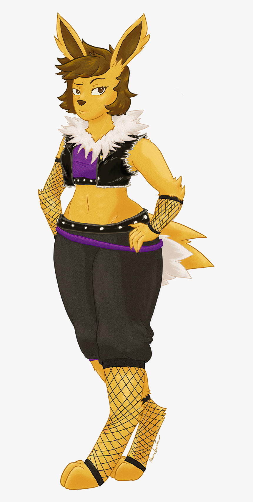 Jolteon Girl - Cartoon, HD Png Download