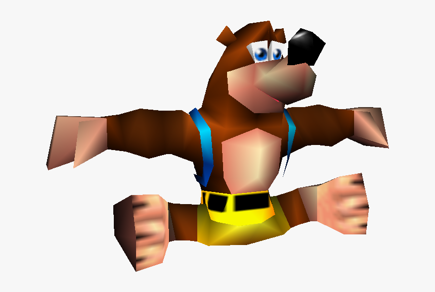 Banjo-tooie Nintendo 64 Mammal Hand Vertebrate Finger - Nintendo Characters T Pose, HD Png Download