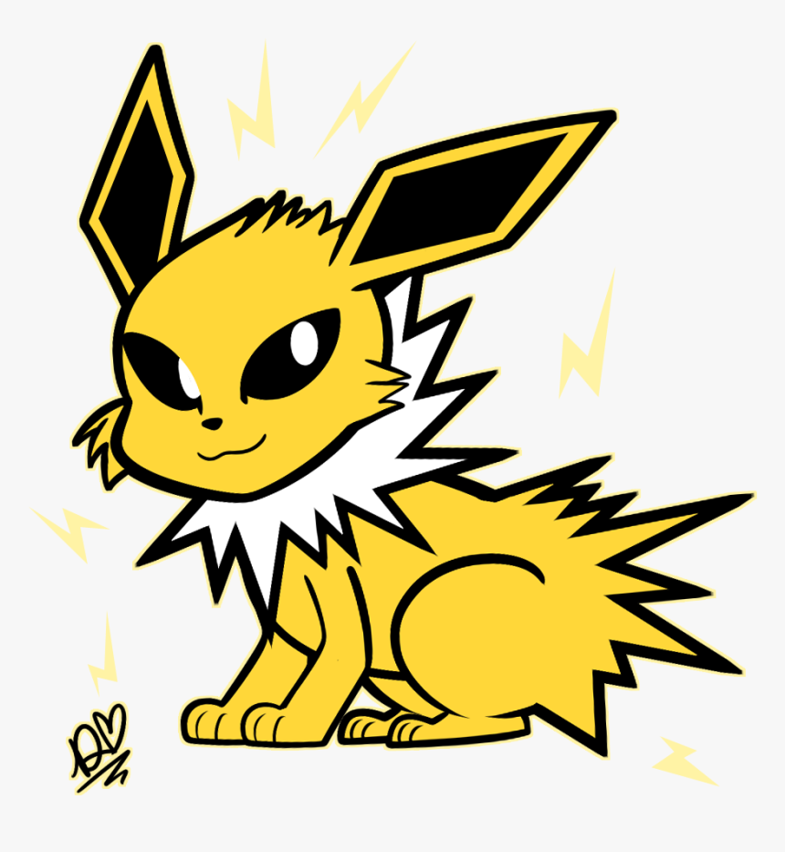 Jolteon Doodle - Cartoon, HD Png Download