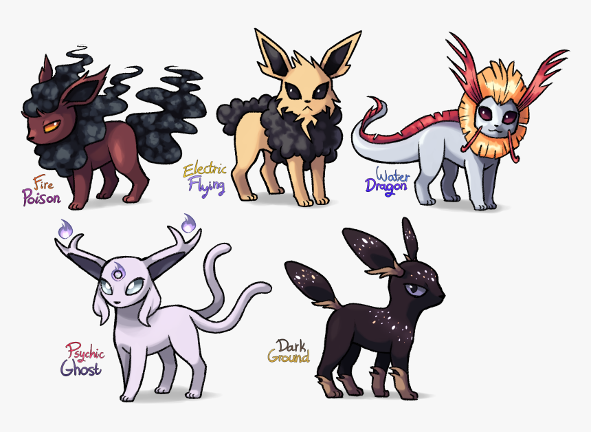 Alolan Eeveelutions, HD Png Download