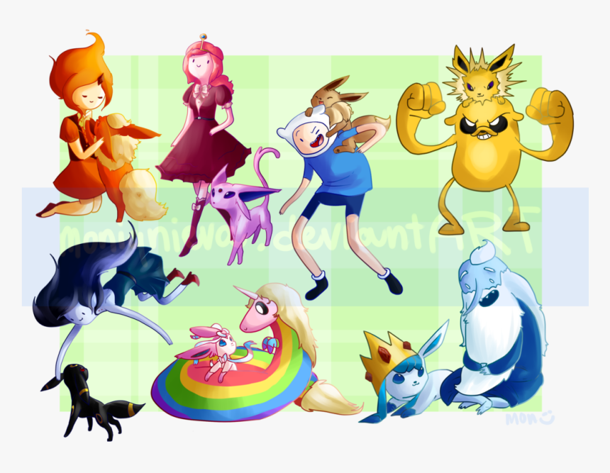 Http - //images6 - Fanpop - Time With Finn And Jake - Eeveelutions And Adventure Time, HD Png Download