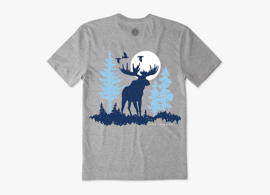Men S Wildlife Moose Crusher Tee - Tree, HD Png Download