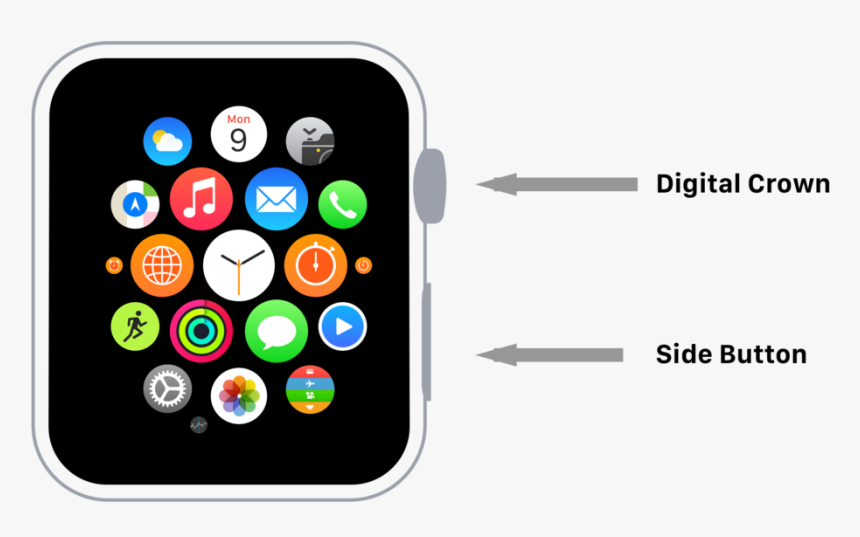 Digital Crown Apple Watch Unlock, HD Png Download