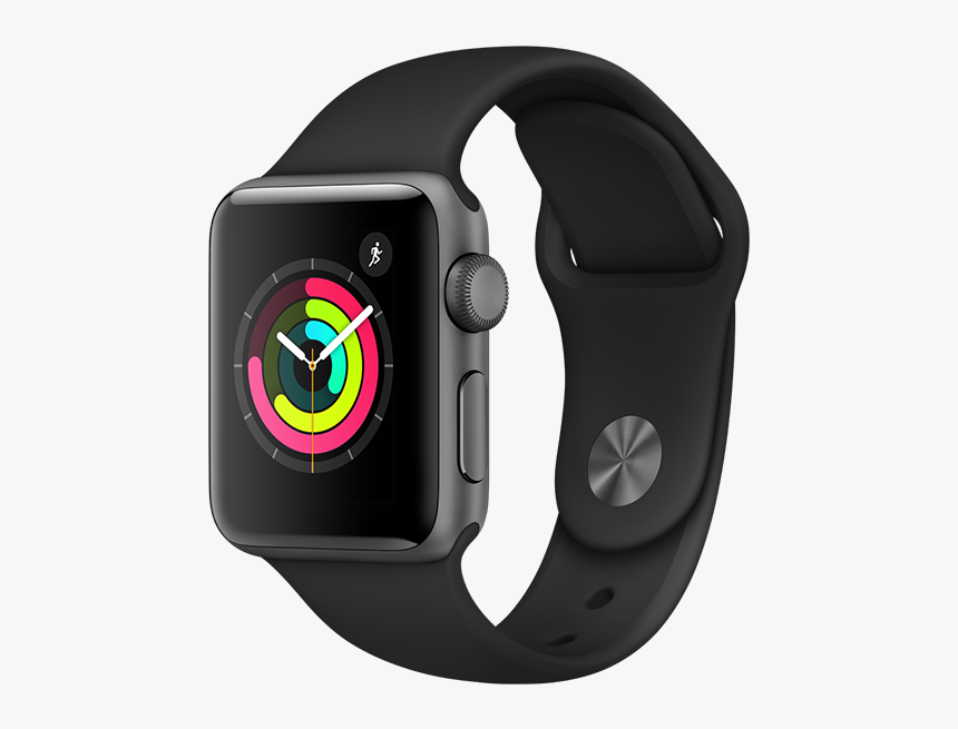 Apple Watch Series 3 38mm Black, HD Png Download