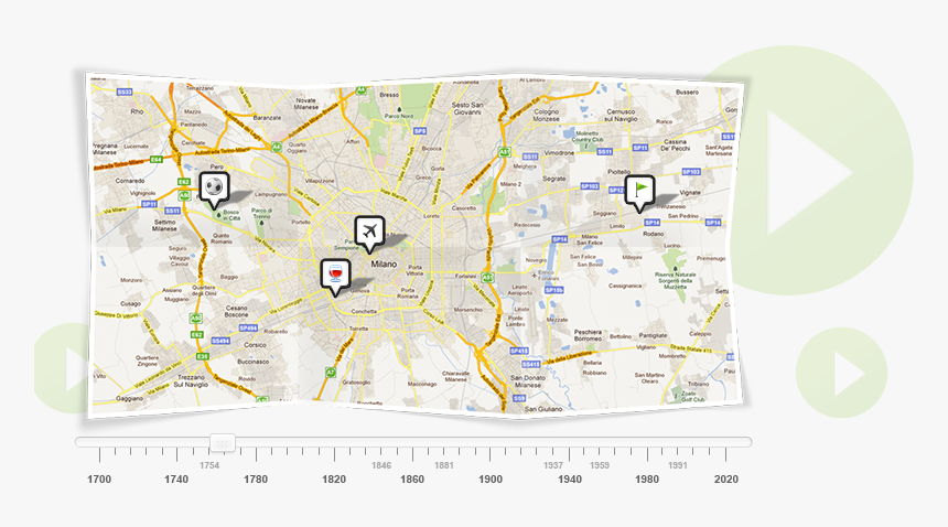 Timeline On A Map, HD Png Download