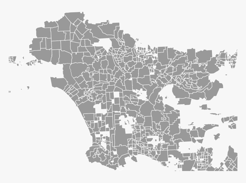 Los Angeles Map Cool - Los Angeles Map Transparent, HD Png Download