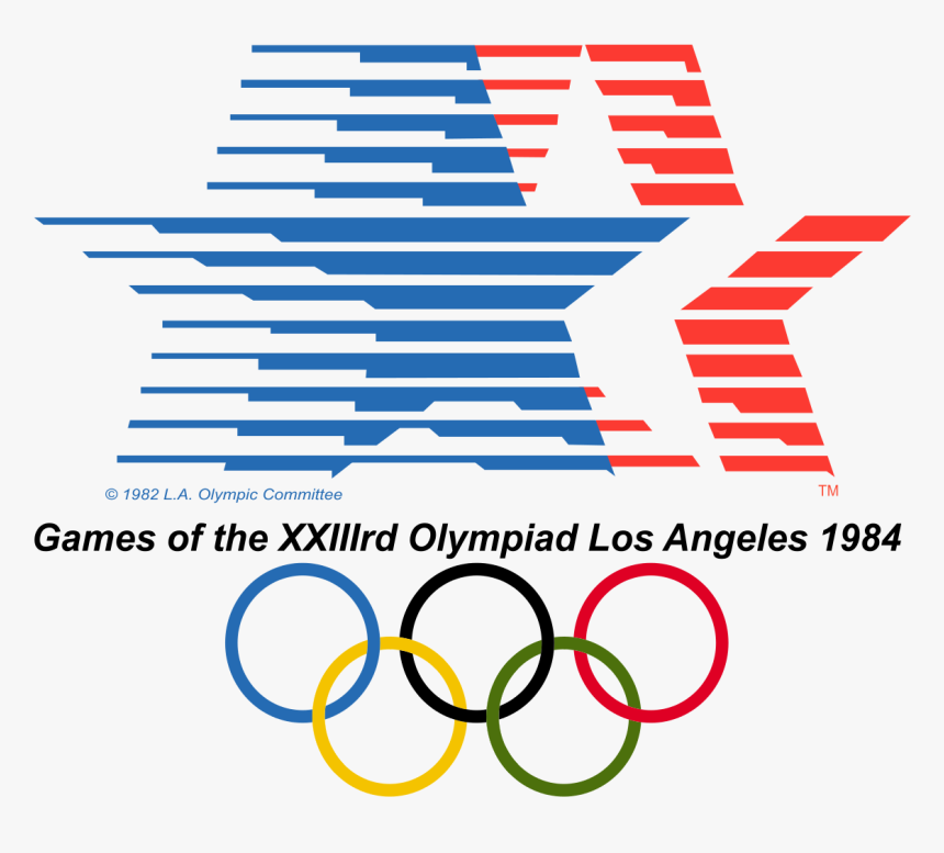1984 Olympics Logo, HD Png Download