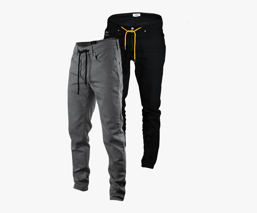 Etre Fort Jeans Ef J2 Grey And Black - Black New Jeans Pant, HD Png Download
