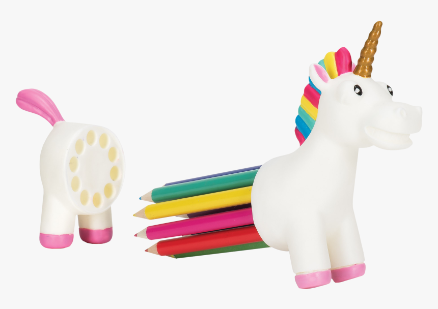 Rainbow Colored Pencils Png Download - Unicorn Pencil, Transparent Png
