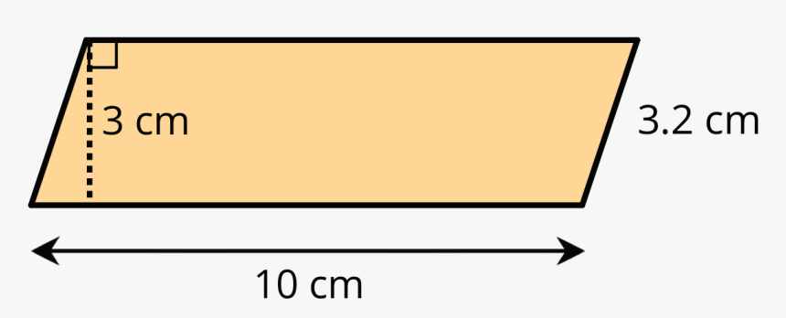 A Parallelogram With One Side Labeled , Png Download - Parallelogram With Sides Labeled, Transparent Png