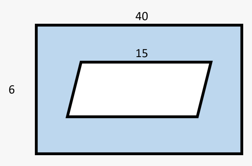 Area Of Shaded Region Rectangles, HD Png Download