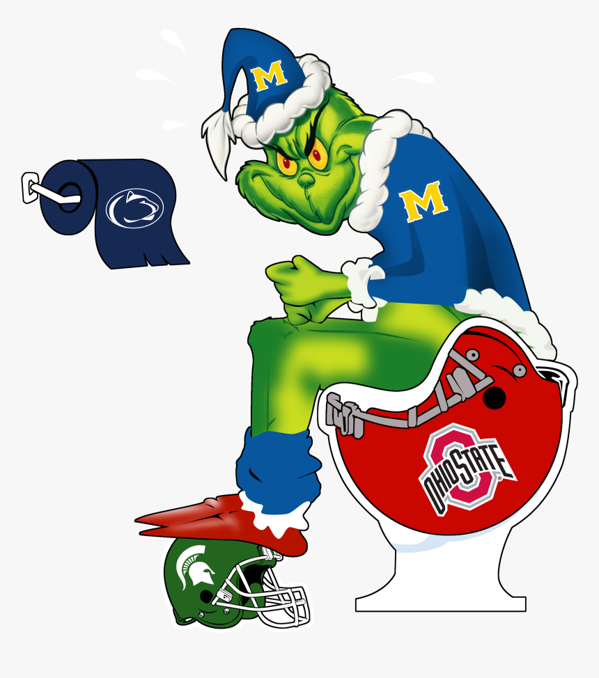 Official The Grinch Toilet Ohio State Buckeyes Michigan, HD Png Download