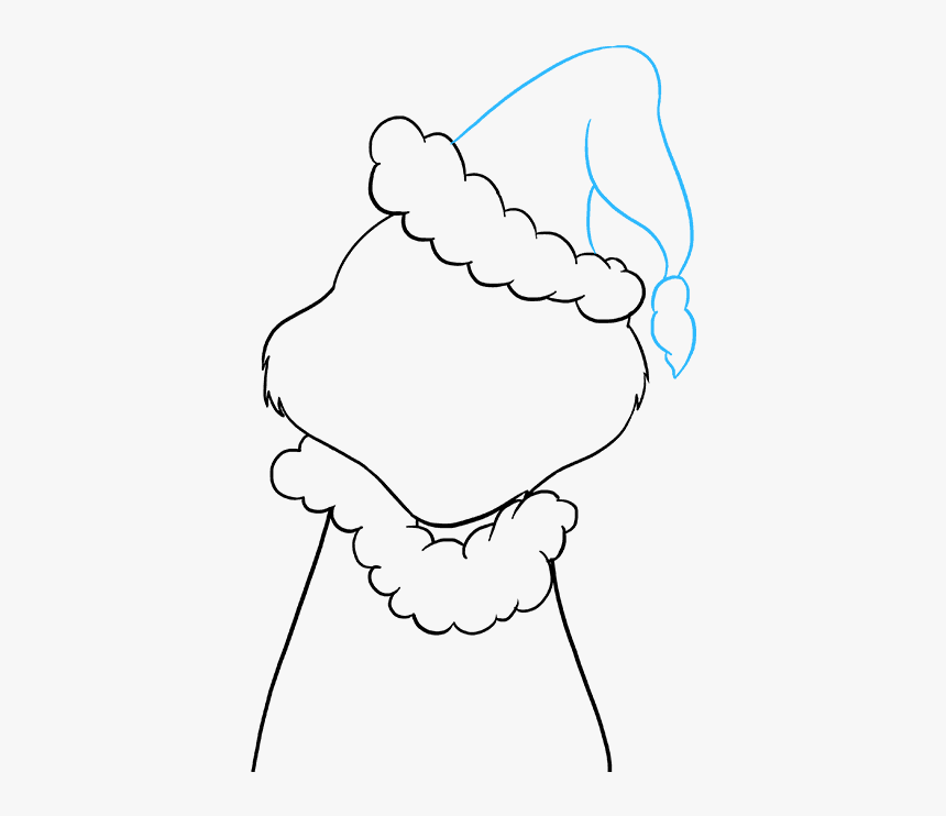 How To Draw Grinch - Grinch 2018 Santa Claus Drawing, HD Png Download