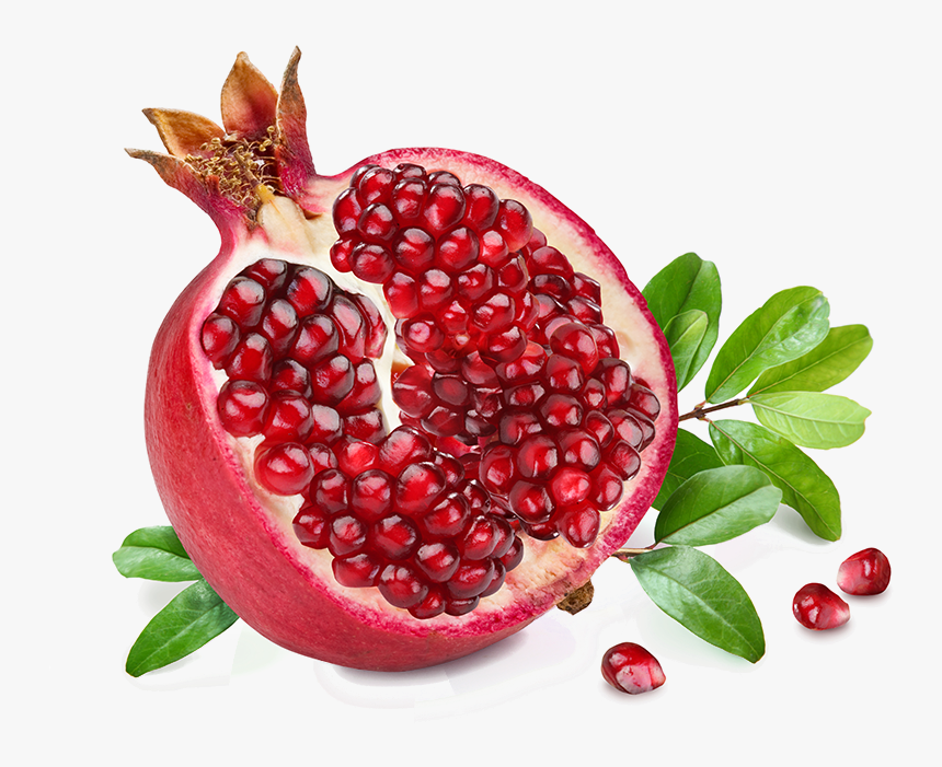 Pomegranate Png Transparent Images - Pomegranate Fruit White Background, Png Download