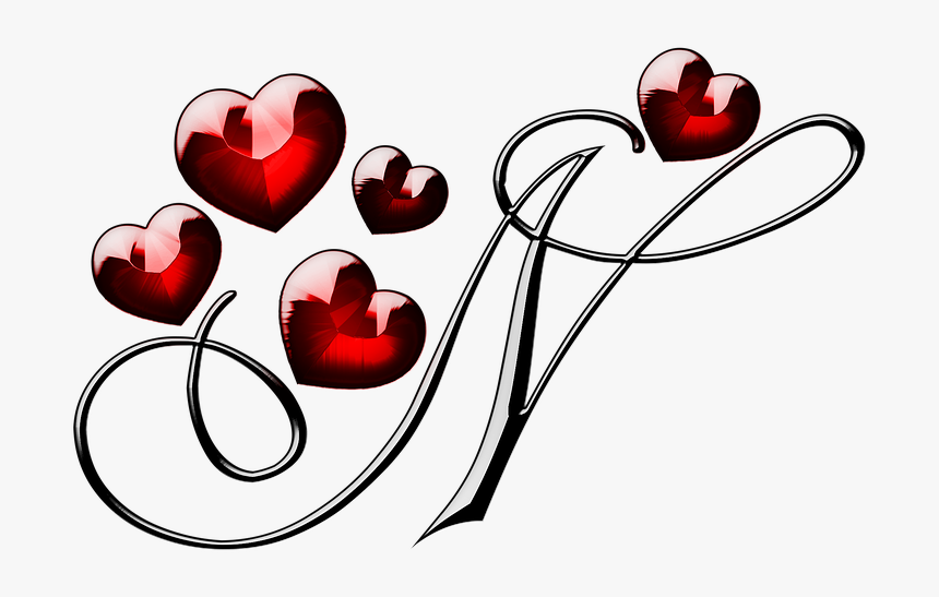 St Valentine S Day, 14 February, March 8, Red Heart - Letter M In Heart, HD Png Download