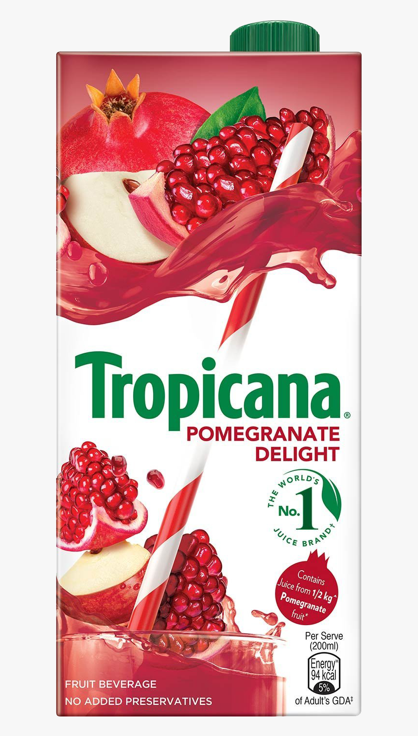 Pomegranate Juice Png - Tropicana Orange Delight Juice, Transparent Png
