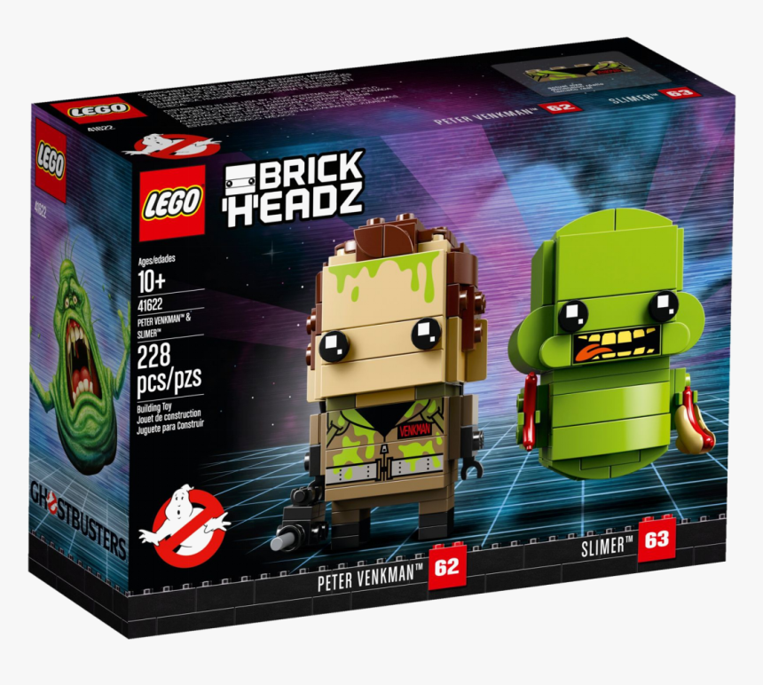 41622 Peter Venkman™ & Slimer™ - Lego Brickheadz Ghostbusters, HD Png Download