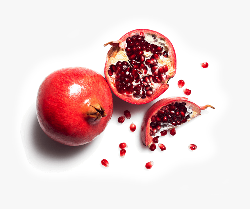 Pomegranate- - Fruits Top View Png, Transparent Png